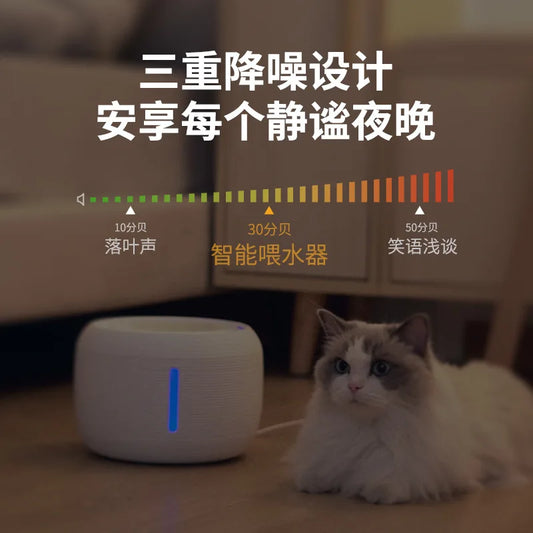 2.5L Automatic Cat Water Fountain β USB Powered Silent Pet Water Dispenser with Smart Flow System