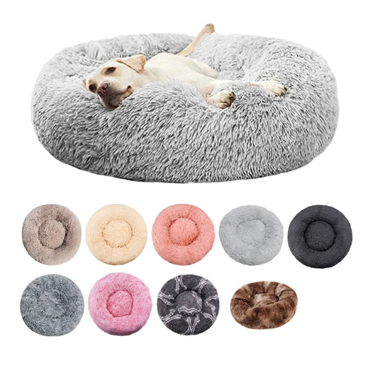 Better Sleep For Your Furry Friend. Round Dog Bed Winter Warm Cat Bed Plush Basket for Dog Washable Pet Bed for Small Medium Large Dog Sofa Cat